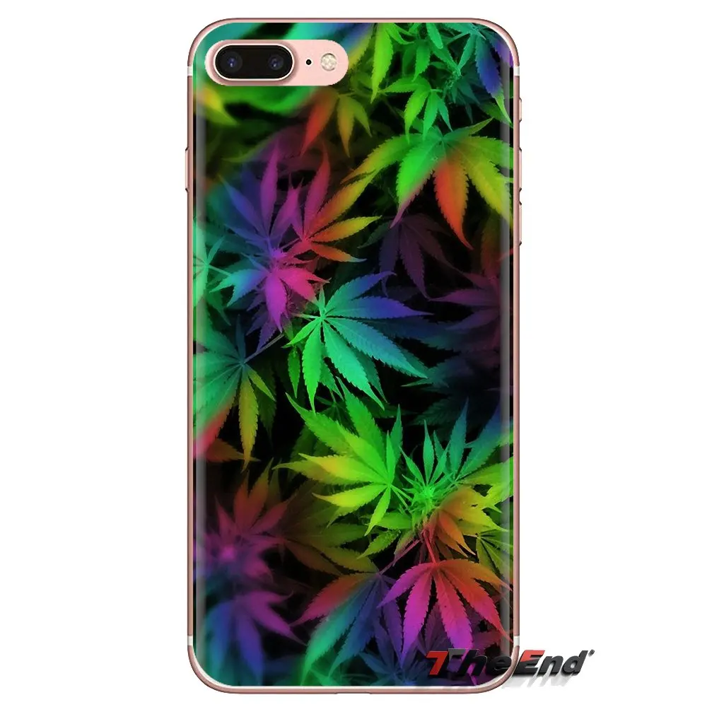 Мягкий прозрачный чехол для Xiaomi Mi3 Samsung A10 A30 A40 A50 A60 A70 Galaxy S2 Note 2 Grand Core Prime Cannabis Weed Leaves