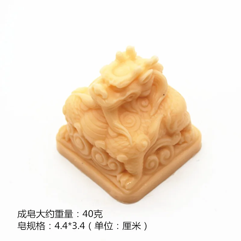 

Handmade Soap Mold 3d Dragon Stamp Silicone Soap Making Molds Food Grade Cake Deocrating Fondant Mould