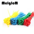 Стандартные Кабельные стяжки 4*100 мм, 200 шт., пластиковые нейлоновые кабельные стяжки с самоблокирующимся красочным экраном шириной 2,7 мм