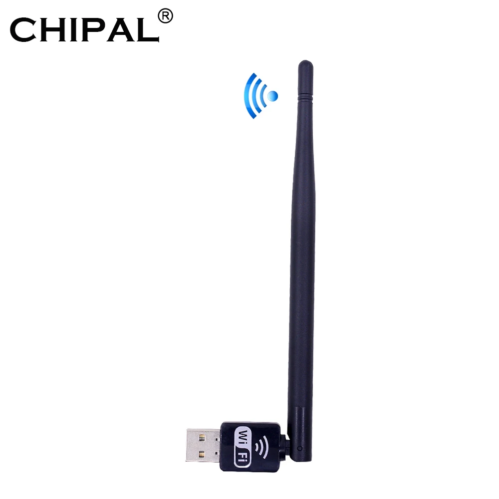 CHIPAL 150 Мбит/с мини USB WiFi адаптер внешнего Беспроводной сетевая карта 2 4G Антенна ПК