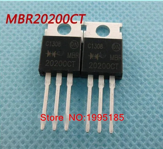10 шт. MBR20200CT MBR20200 MBR20200C диоды и выпрямители Schottky 20 Ампер 200 Вольт Dual TO 220 Новый