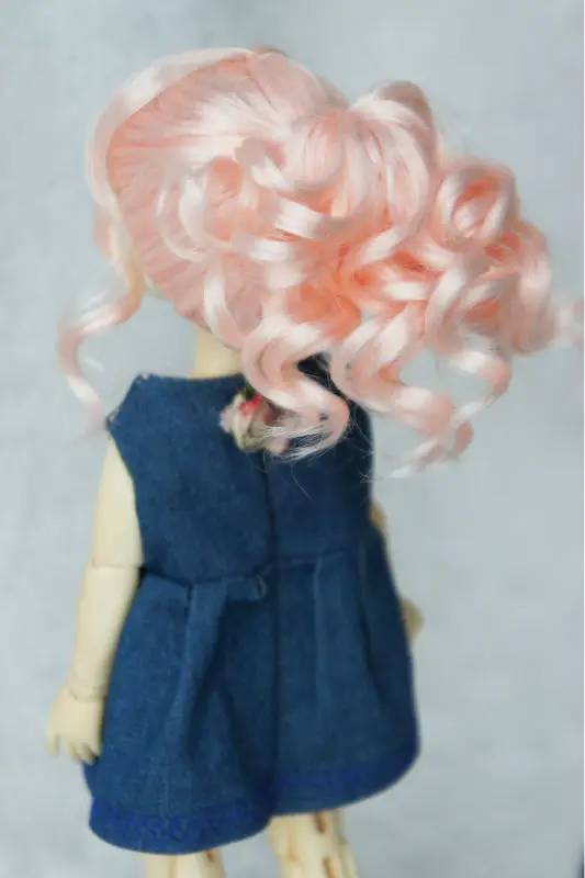 JD261 1/6 YOSD синтетический мохер кукольные парики Updo стиль BJD волосы 6-7 дюймов BJD парики