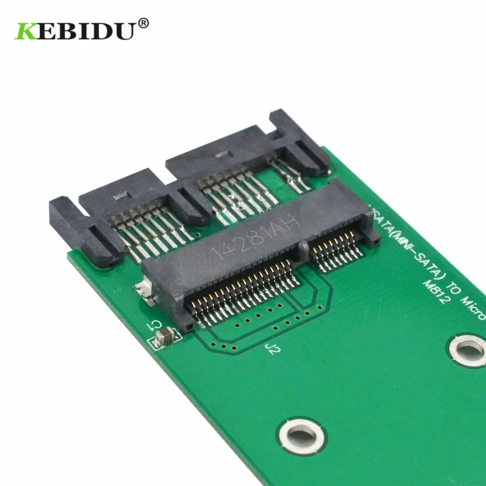 Kebidu Новое поступление Mini PCI e PCIe mSATA 3x5 см SSD до 1 8 Micro SATA адаптер преобразователь