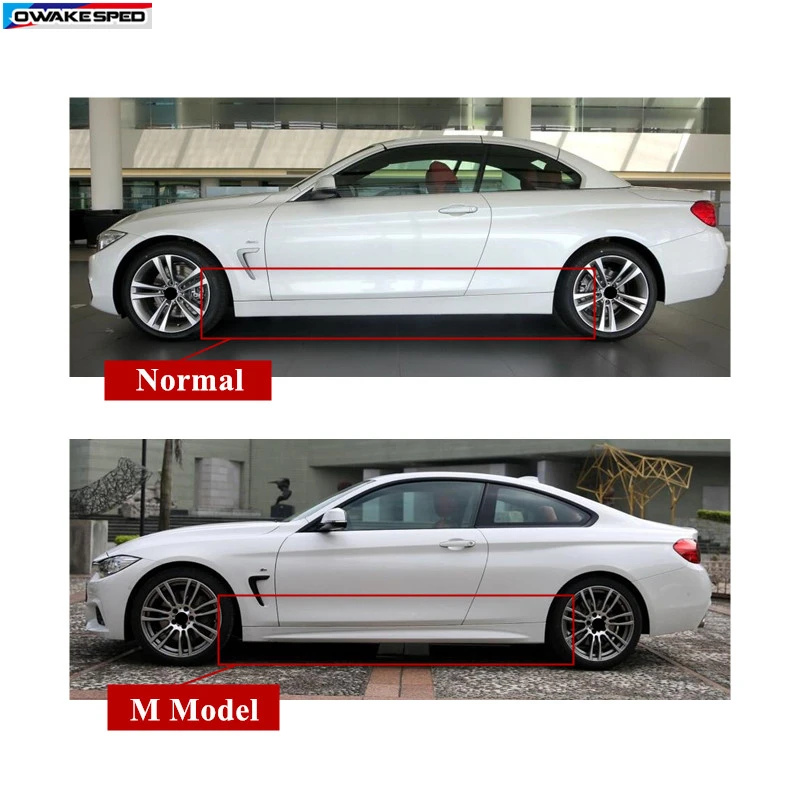 Для BMW 4 серии F32 F33/производительность X2 боковые дверные юбки наклейка на кузов