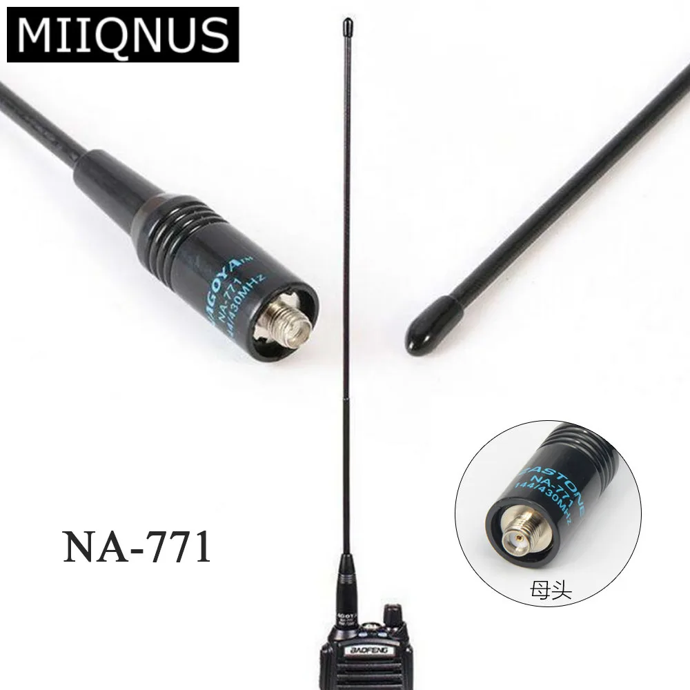 1 шт. NA 771 SMA Female двухдиапазонная антенна 10 Вт для Baofeng UV5R UV 82 SAUS черные антенны