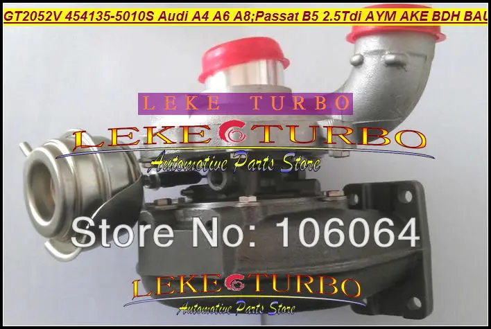 GT2052V 454135 5010S 059145701D Турбокомпрессор для Audi A4 A6 A8 Volkswagen Passat B5 Skoda Superb I 2.5L TDI