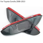 Боковое зеркало заднего вида с отделкой рама защита от дождя солнцезащитный козырек для Toyota ViosYaris sedan 2014 2015 2016