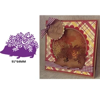 floral hedgehog cutting dies scrapbooking craft decoration diy card album making template embossing die cut new 2019