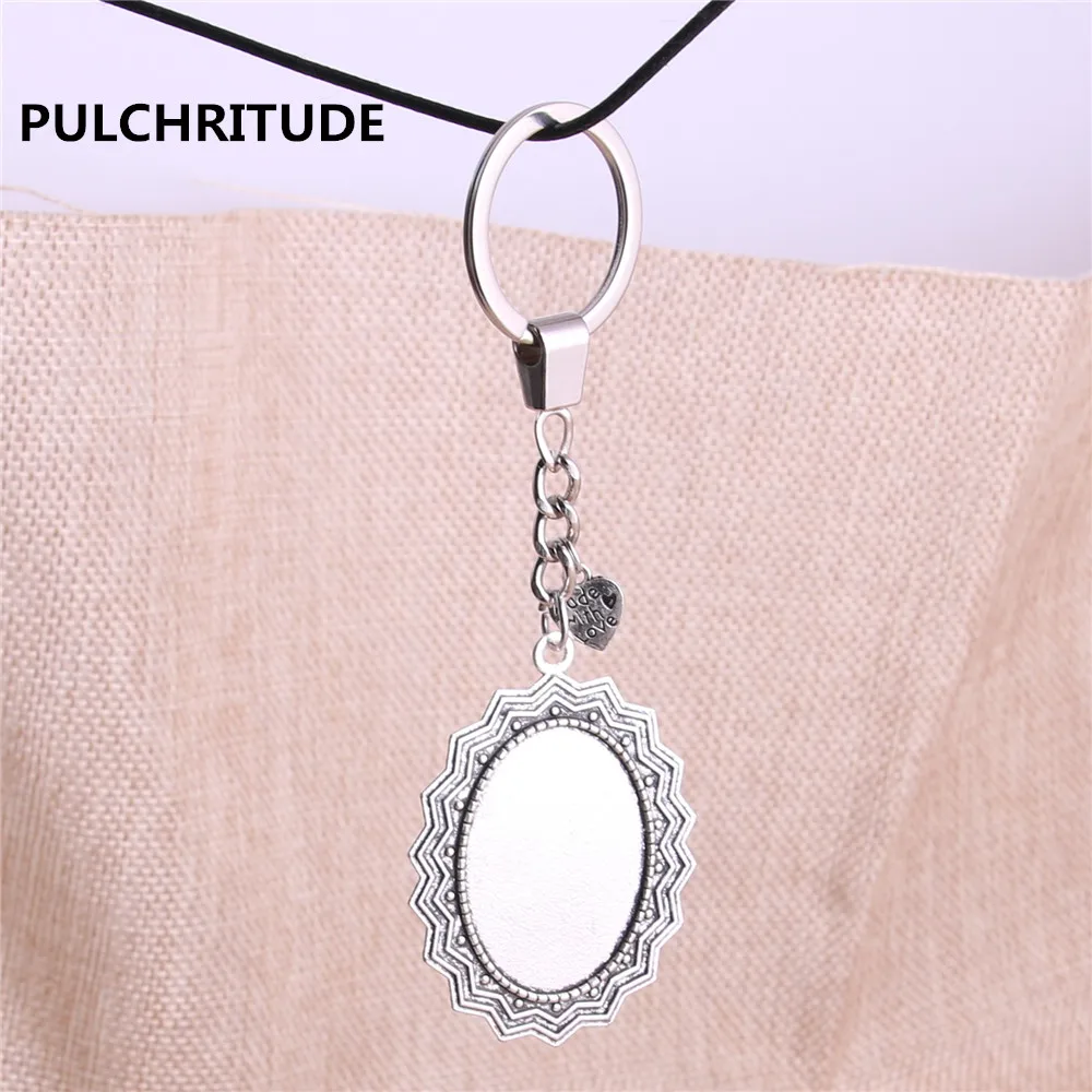PULCHRITUDE 3 шт антикварная серебряная овальная 35*25 мм внутренняя металлическая