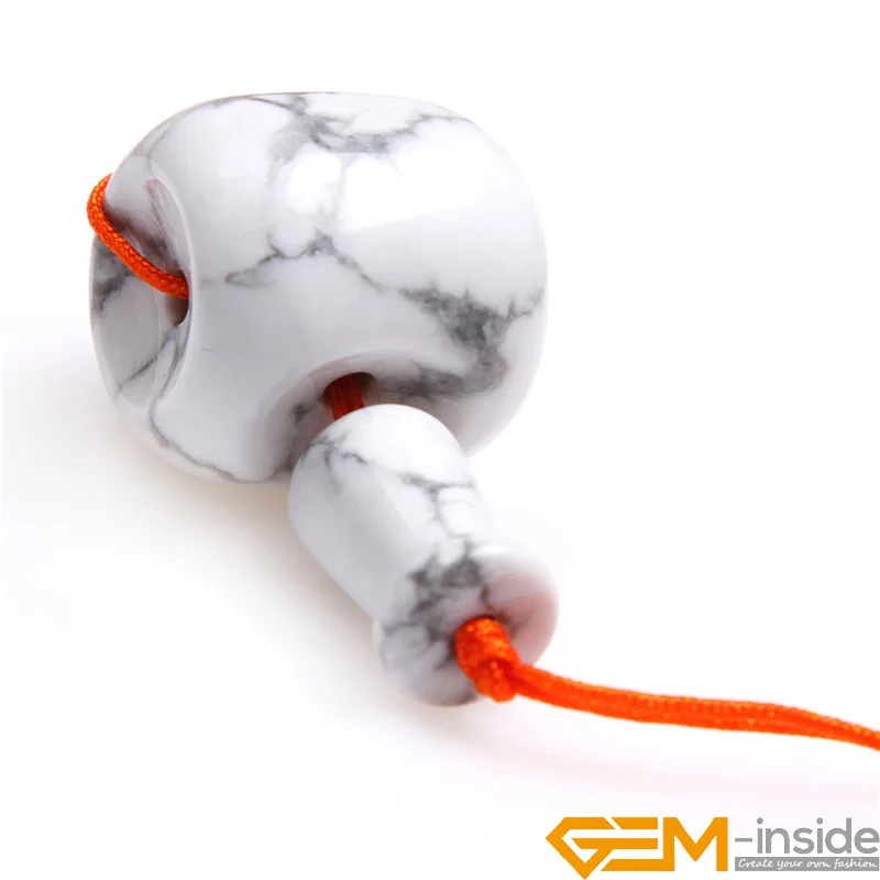 Натуральный белый бисер Хаулит Будда с 3 отверстиями семейный набор для