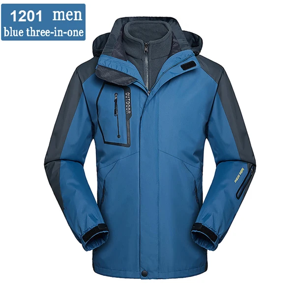 men blue Мужская и женская зимняя водонепроницаемая флисовая куртка с подогревом, походная, для кемпинга, альпинизма, флисовая куртка, ветровка, утепленные куртки - Цвет: men blue