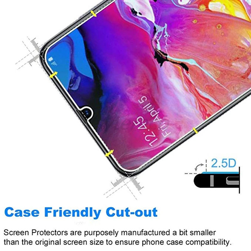 Закаленное стекло для Samsung Galaxy A50 2 шт. защитная пленка A10 A20 A30 A40 2019 M30 M20 A80 A90 A60 A70 |