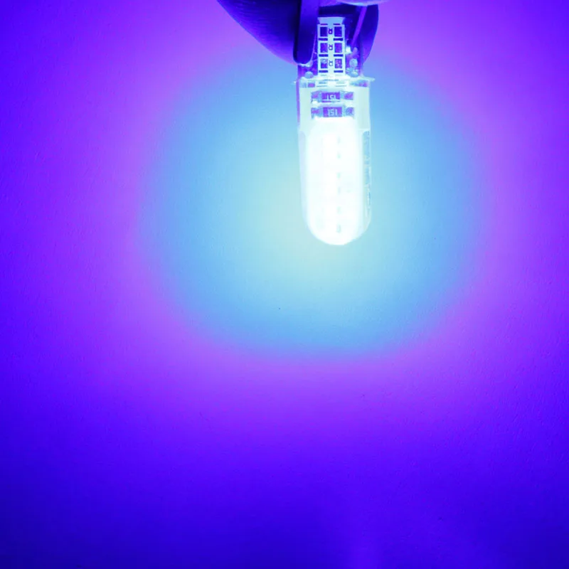 100 шт./лот T10 силиконовый cob 12 чипов led 33*12*9 мм 194 W5W Автомобильная боковая
