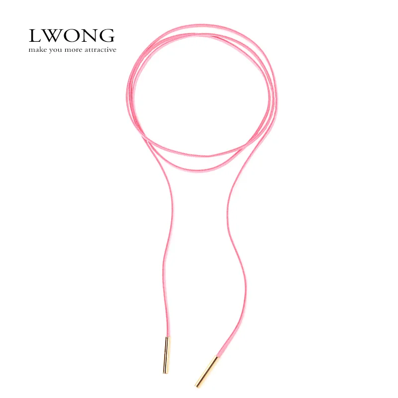 2016 Новая Мода черная замша кожа Обёрточная бумага колье Готический Boho галстук