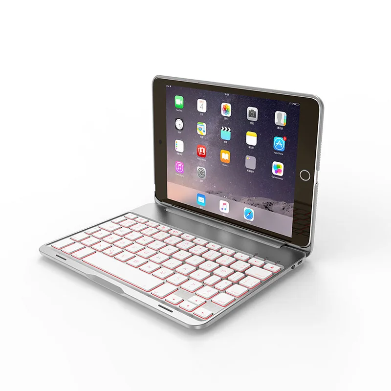 sliver Ультратонкий чехол-книжка для iPad Pro 10,5 Дюймов ПУ+ алюминиевая раскладушка Bluetooth клавиатура Смарт авто спящий режим чехол для планшета - Цвет: sliver