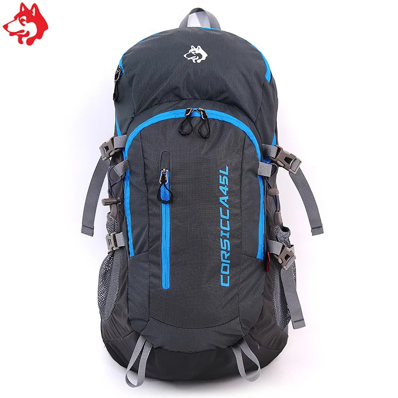 Goede 45L Zwart Hoge Capaciteit Draagbare Wandelen Apparatuur Tas Voor Outdoor-activiteiten Sport China Camping Wandelen Rugzak