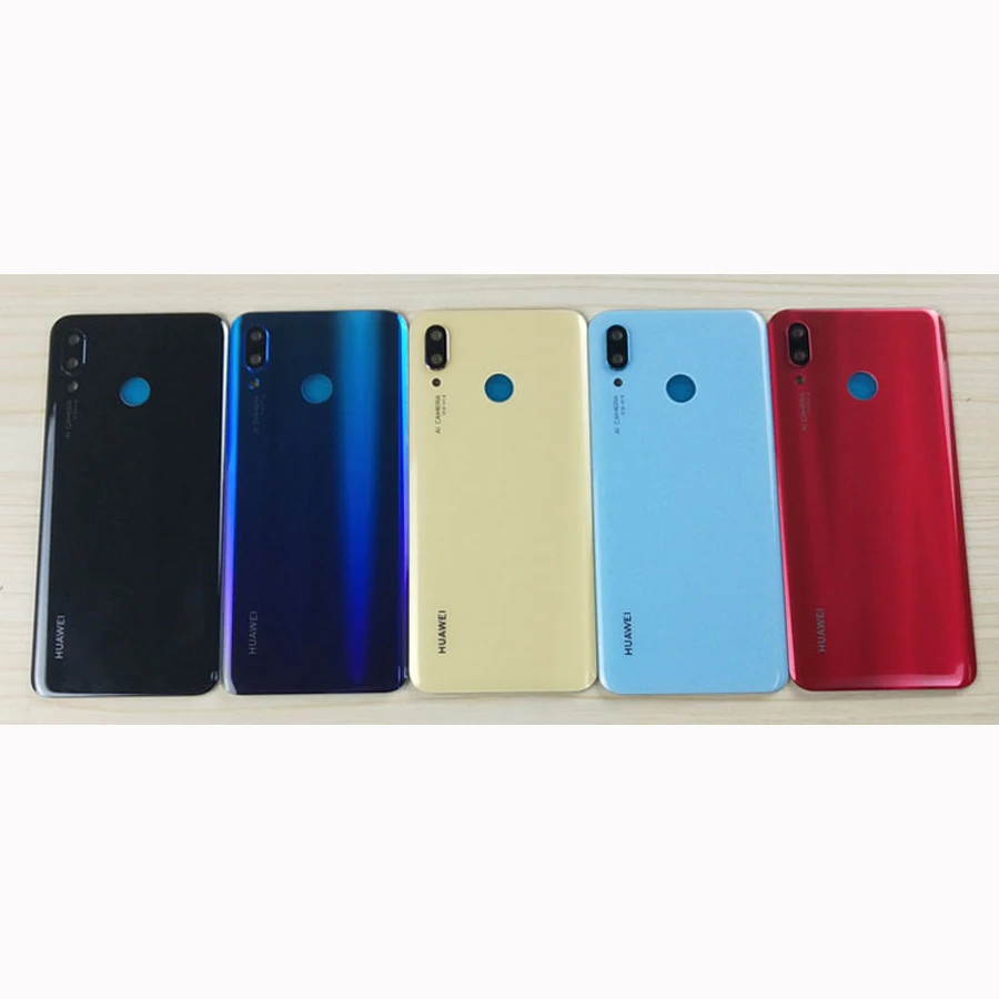 Оригинальная задняя крышка для huawei nova 3 Задняя стеклянная панель крышка батареи задняя дверь Корпус Замена nova 3+ клейкая PAR-LX1M TL00