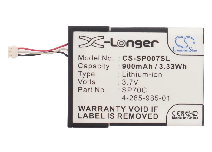 Аккумулятор Cameron Sino 900mAh для Sony PSP E1000 E1002 E1004 E1008 4 285 985 01 SP70C|Цифровые аккумуляторы| |