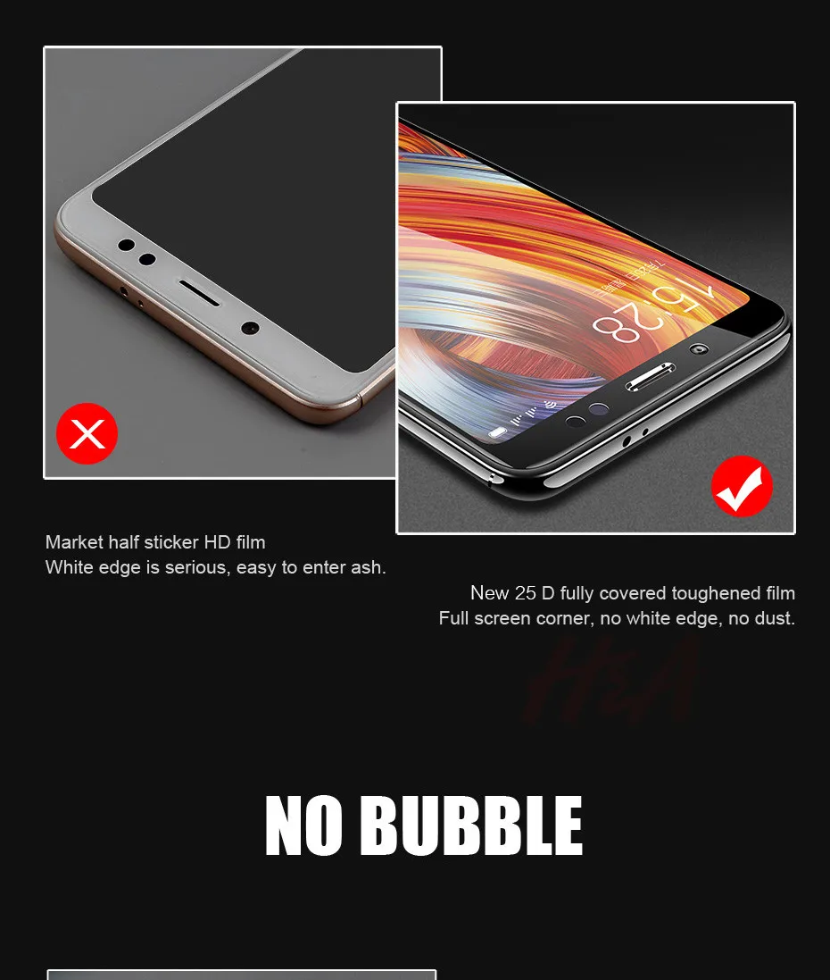 H& A 25D полное покрытие экрана протектор для Xiaomi Redmi Note 7 6 5 Pro 4X закаленное стекло для Redmi 7 4X5 6A 6 Pro защитное стекло