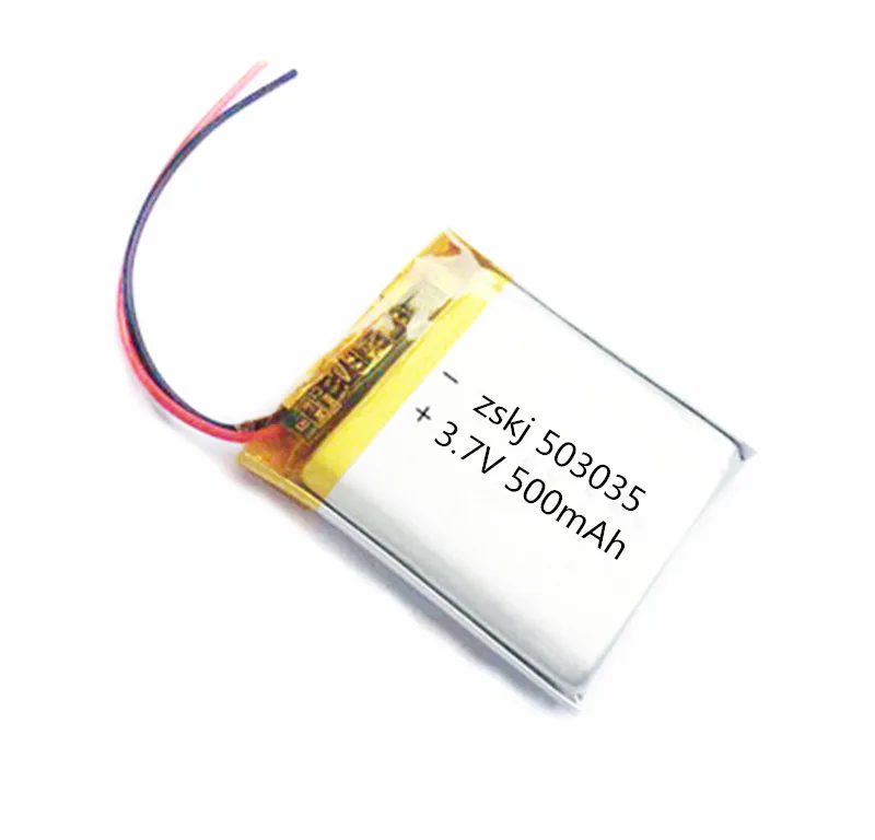 1/2 шт 503035 3,7 V 500mAh литий-полимерный Батарея 3,7 вольт Li-po ion Lipo Перезаряжаемые батареи для MP3 DVD gps navigationtion