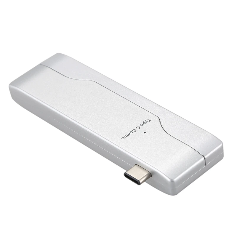 USB C 2.0 Hub Compatible with Adapter for Mac Android Windows Linux OS 5 in 1 Multiport Dongle Type A Port Micro-SD Me |