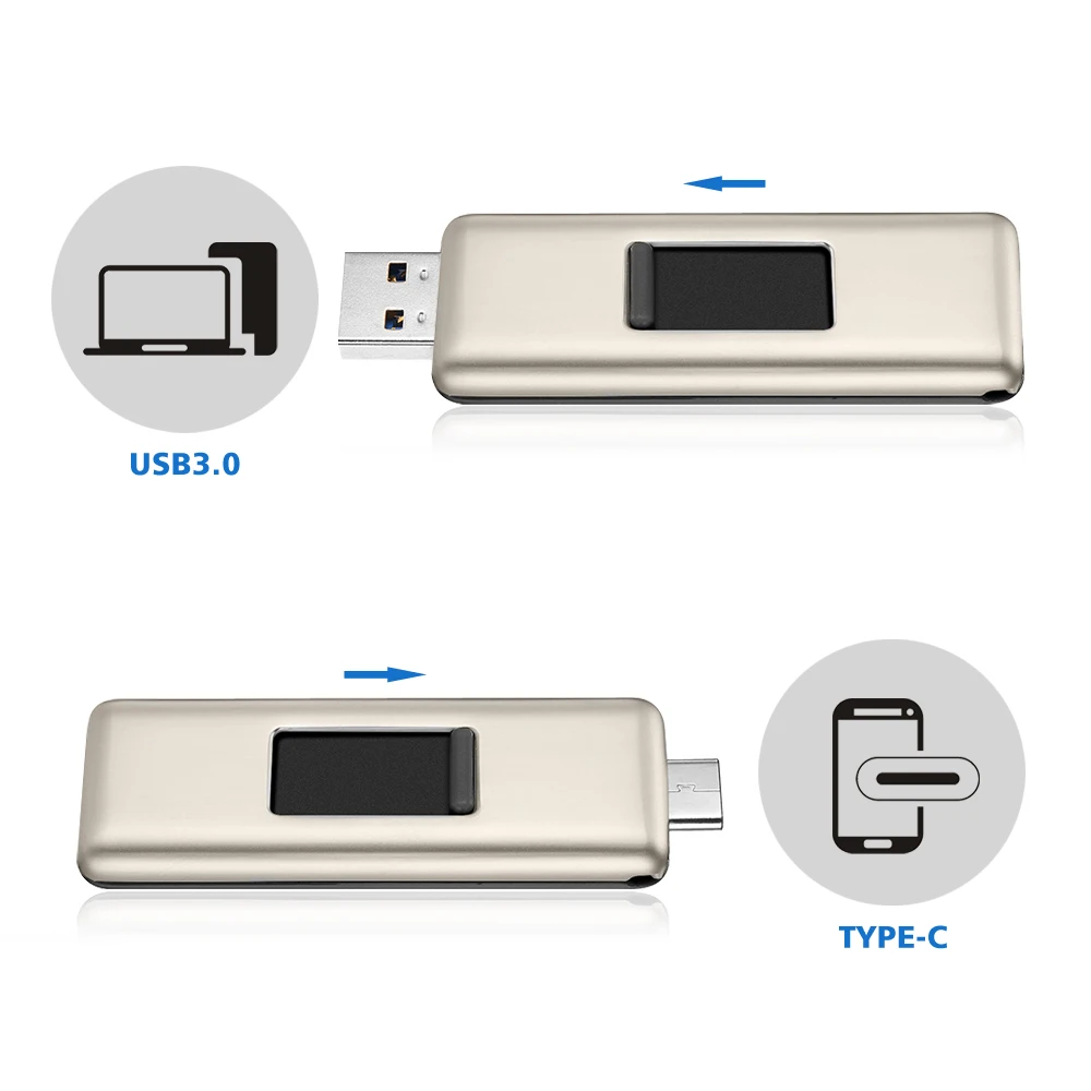Новое поступление 64 ГБ 128 Тип-C 3 1 и USB 0 Ultra Dual C флеш-накопитель для PC книга Pro