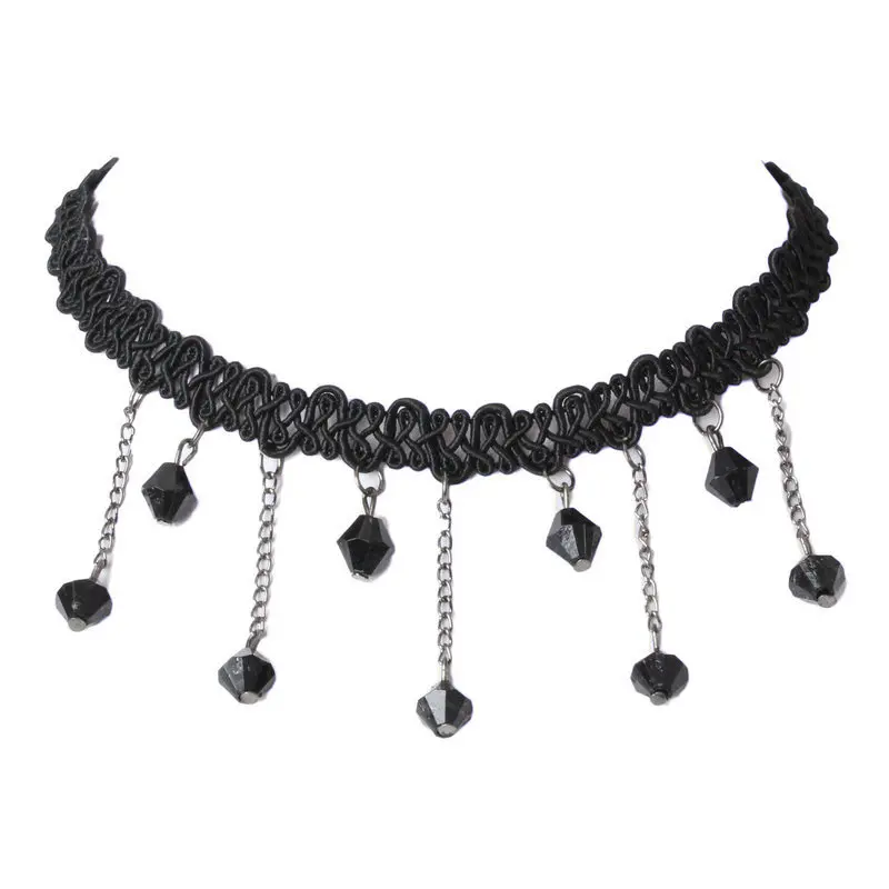 NC2076 4pcs/set Flower Chokers Necklaces For Women Triangle Geometric Pendant Necklace Tassel Collares Fashion Jewelry Bijoux | Украшения и
