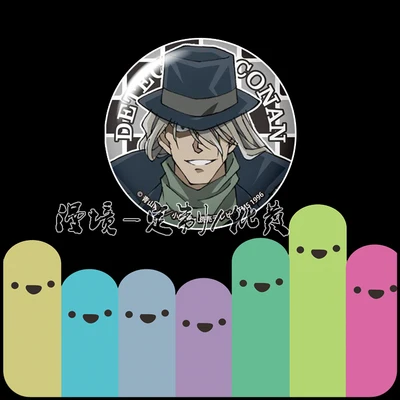 58 мм Аниме Детектив Конан чехол закрыт Джимми Кудо Kaitou малыш Хаттори Heiji значки на