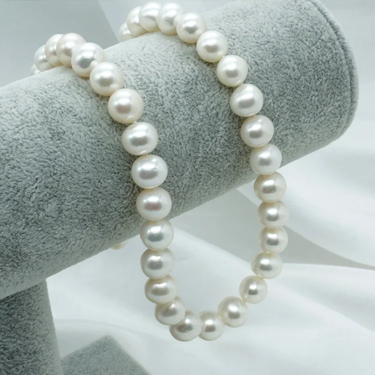 Ожерелье из серебра 925 пробы с натуральным пресноводным жемчугом 9-10 мм |