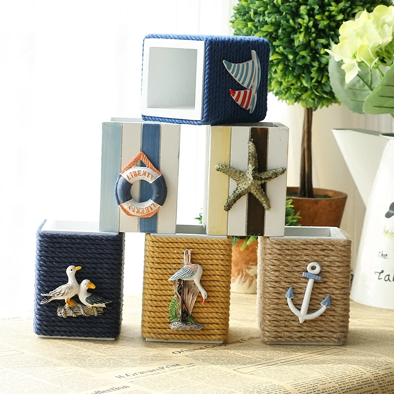 Многофункциональный Средиземноморский Стиль простой подставка для ручек горшок