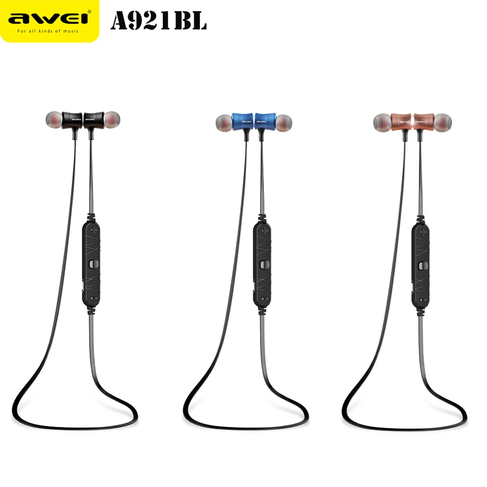 Awei Blutooth Спортивные Беспроводные наушники беспроводные наушники-вкладыши Auriculares