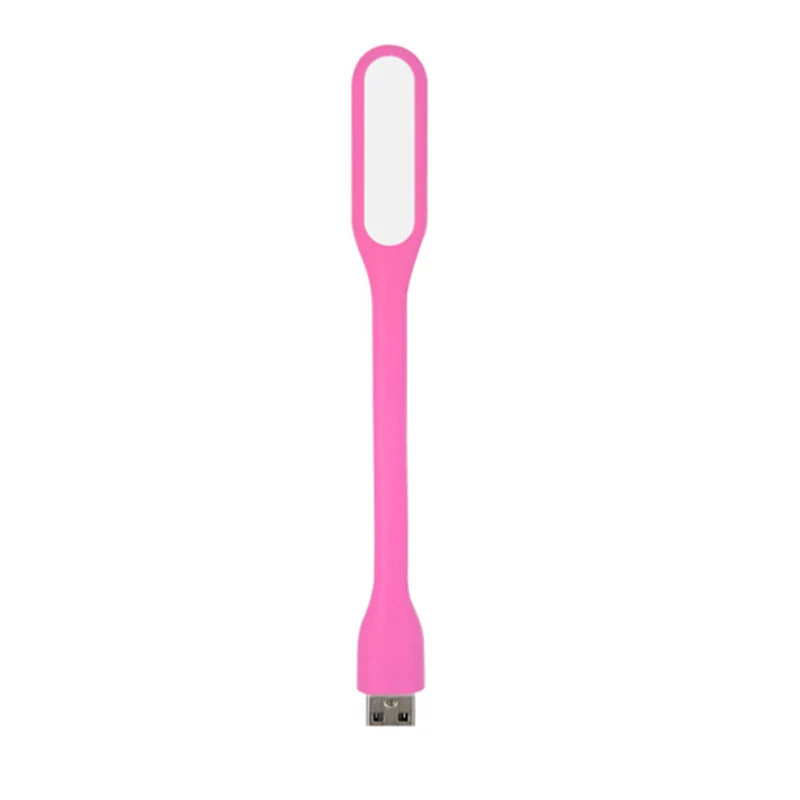 Pink Рождественские Рекламные подарки USB светильник гибкий светодиодный светильник для ноутбука планшета ПК Мощный светильник для чтения для Xiaomi - Испускаемый цвет: Pink
