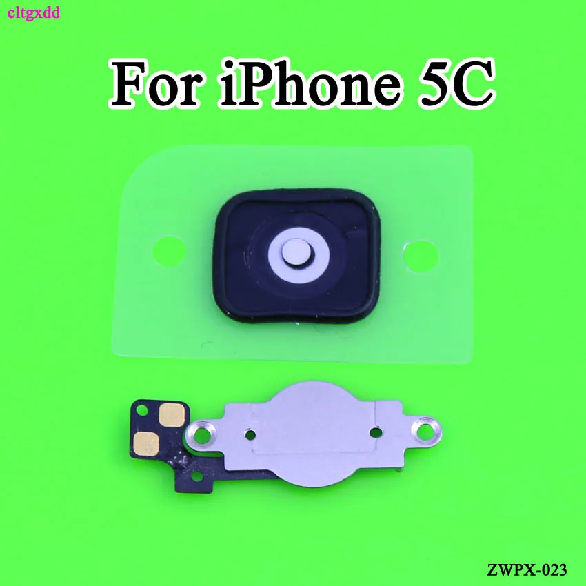 Cltgxdd для iPhone 4 4G 4S 5G 5C домашняя кнопка гибкий кабель с резиновой наклейкой без