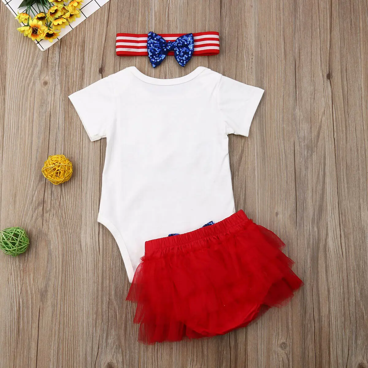 Комплект одежды из 3 предметов для новорожденных девочек и мальчиков боди с