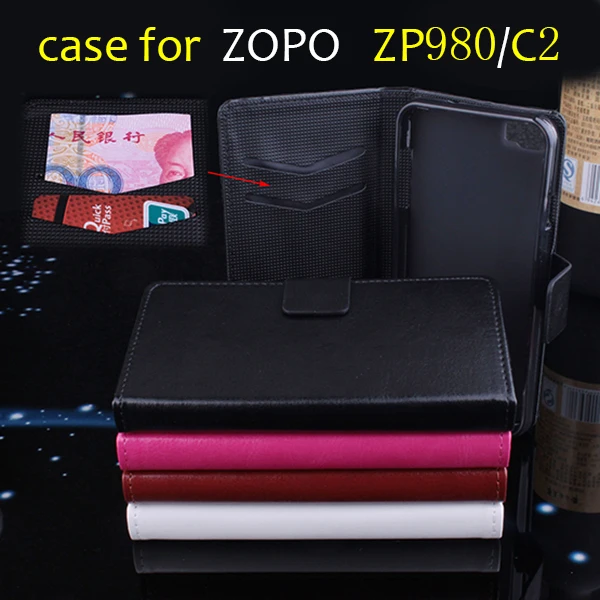 ZOPO ZP 980 C2 чехол хорошее качество кожаный + твердая задняя крышка для Мобильный