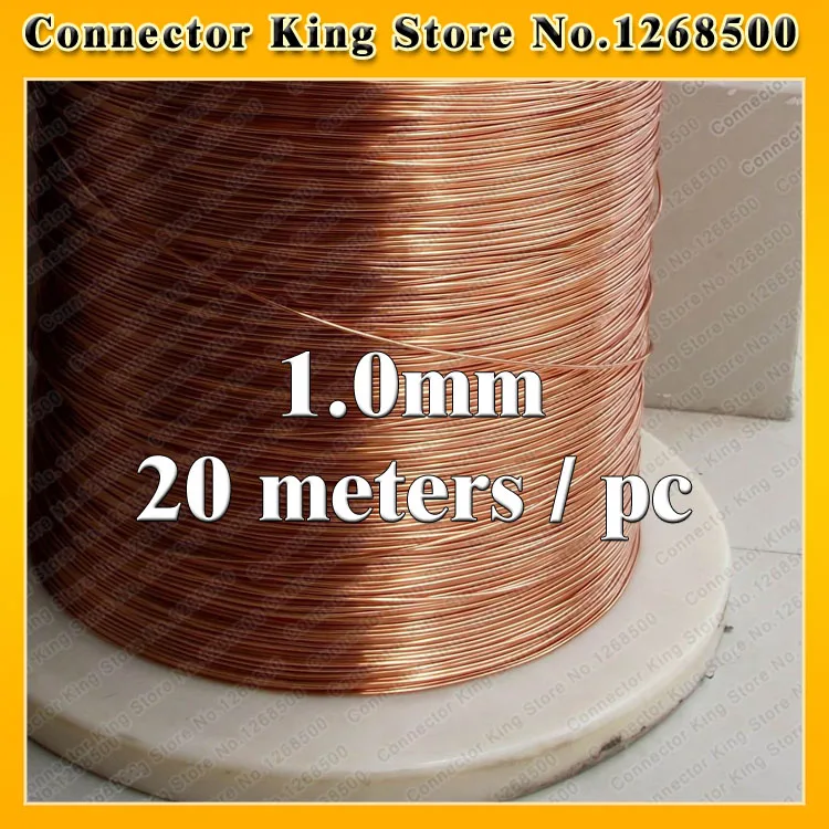 ChengHaoRan 1.0mm *20m / pcs QA-1-130 2UEW Polyurethane enameled Wire Copper Wire enameled Repair