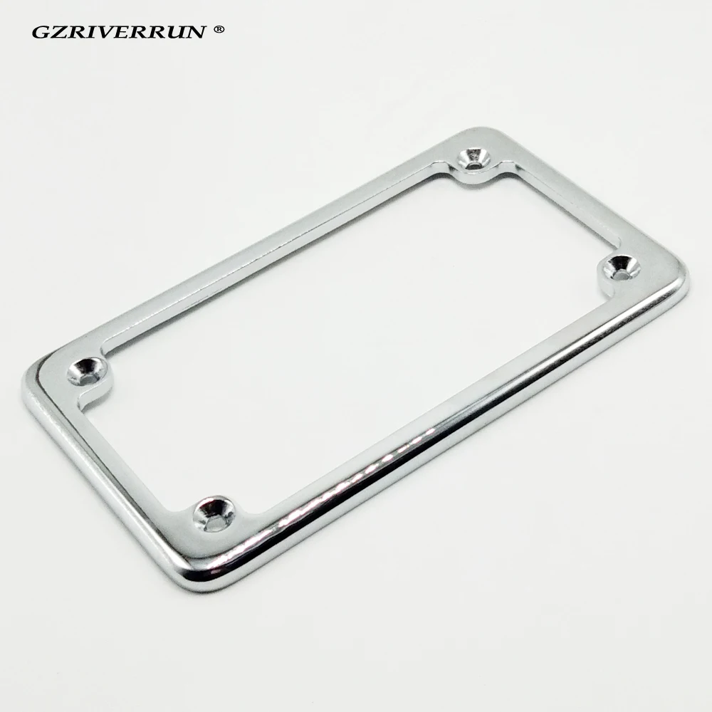 

Wow 4"x7" Chrome Steel Motorcycle License Plate Frame For Honda Kawasaki Yamaha Suzuki Harley Davidson BMW BSA KTM ...
