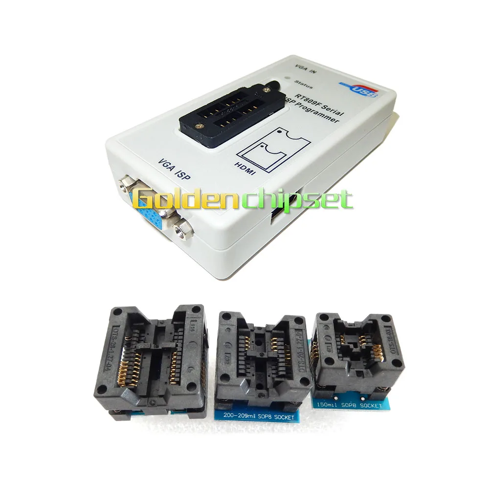 RT809F программист электронные наборы lcd Универсальный EPROM FLASH VGA ISP AVR GAL PIC программист+ PEB-1 Плата расширения+ линия FFC