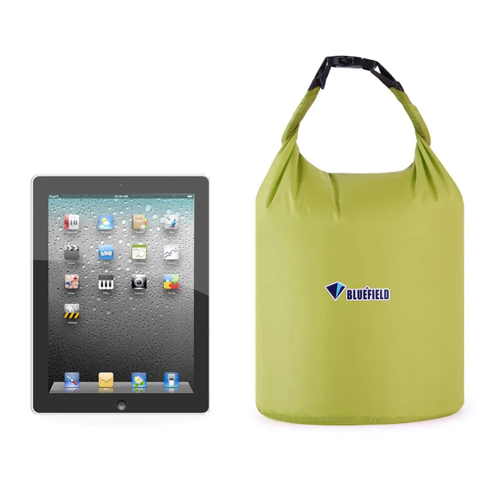 BLUEFIELD 10L/20L Открытый водонепроницаемый плавательный мешок кемпинг для хранения