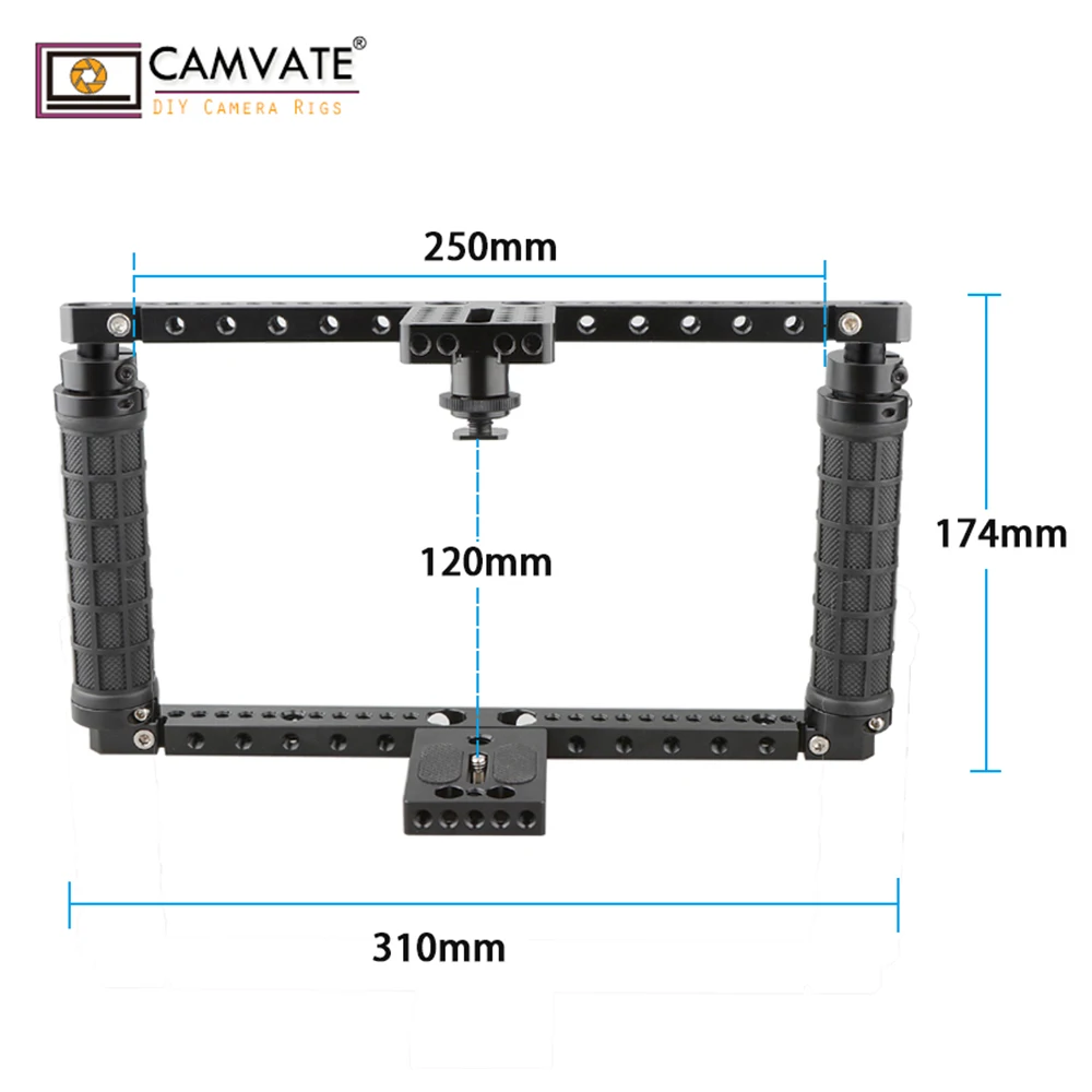 CAMVATE Камера клетка Риг для Canon EOS 1DC/Canon 1DX/Nikon D3X/D3S/D800/D800/810/850/a7/a7S/a7R/a7II/a7RII/a7SII/Fujifilm X