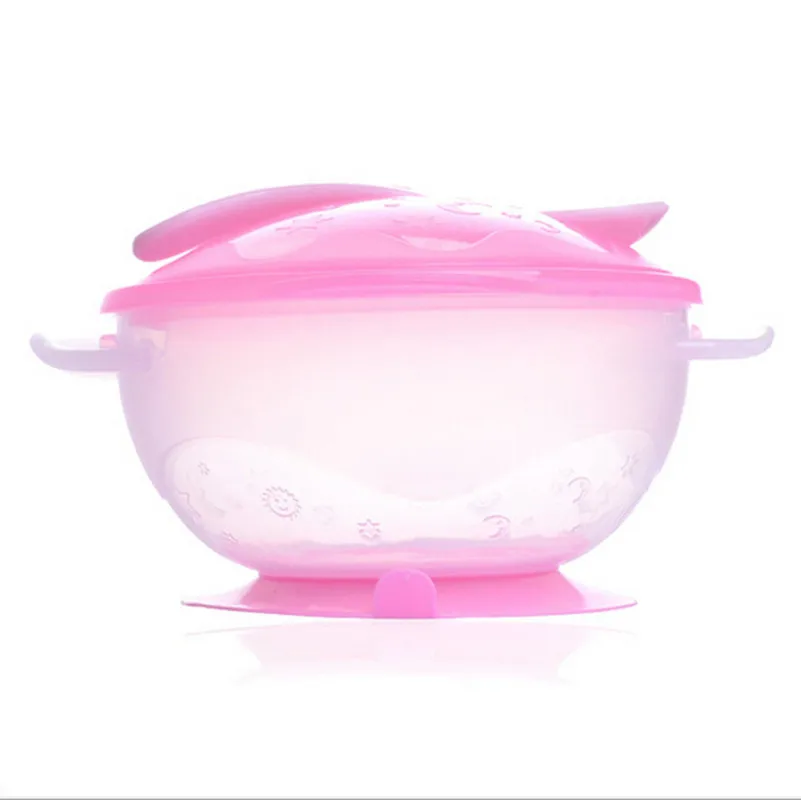 Новые детские присоска для еды чаша ложка комплект посуда тяжести Нескользящая