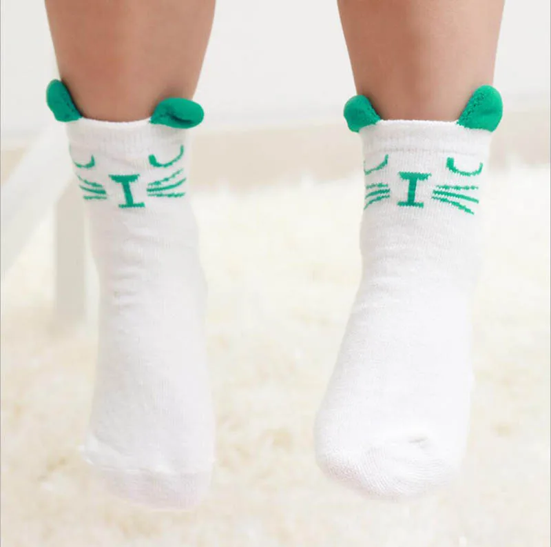 Весенние детские носки разные Асимметричные Нескользящие короткие для