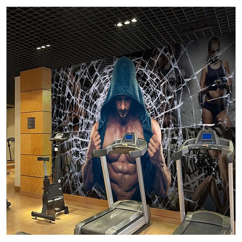 Пользовательские фото обои 3D Спорт мускулистый человек гимназия Бокс тхэквондо