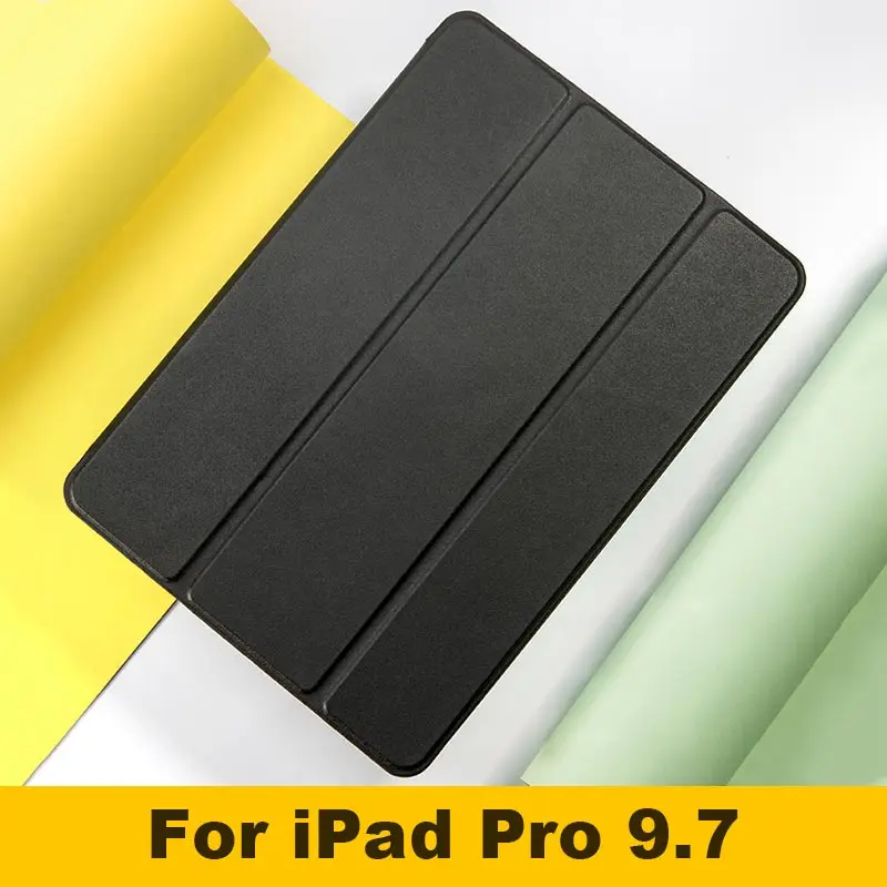 For Pro 9.7 Black Чехол для Apple iPad Pro 11, умный кожаный чехол с магнитной подставкой, мягкий силиконовый чехол для iPad Pro 10,5 Pro 9,7 - Цвет: For Pro 9.7 Black