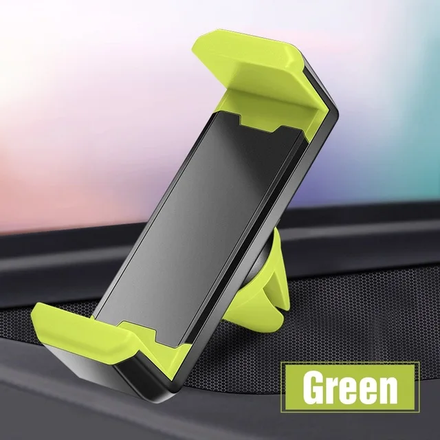 Green Автомобильная Подставка для телефона с креплением на вентиляционное отверстие 360 для iPhone Xs X Xiaomi samsung поддержка 4-6 дюймов Универсальный автомобильный держатель - Цвет: Green
