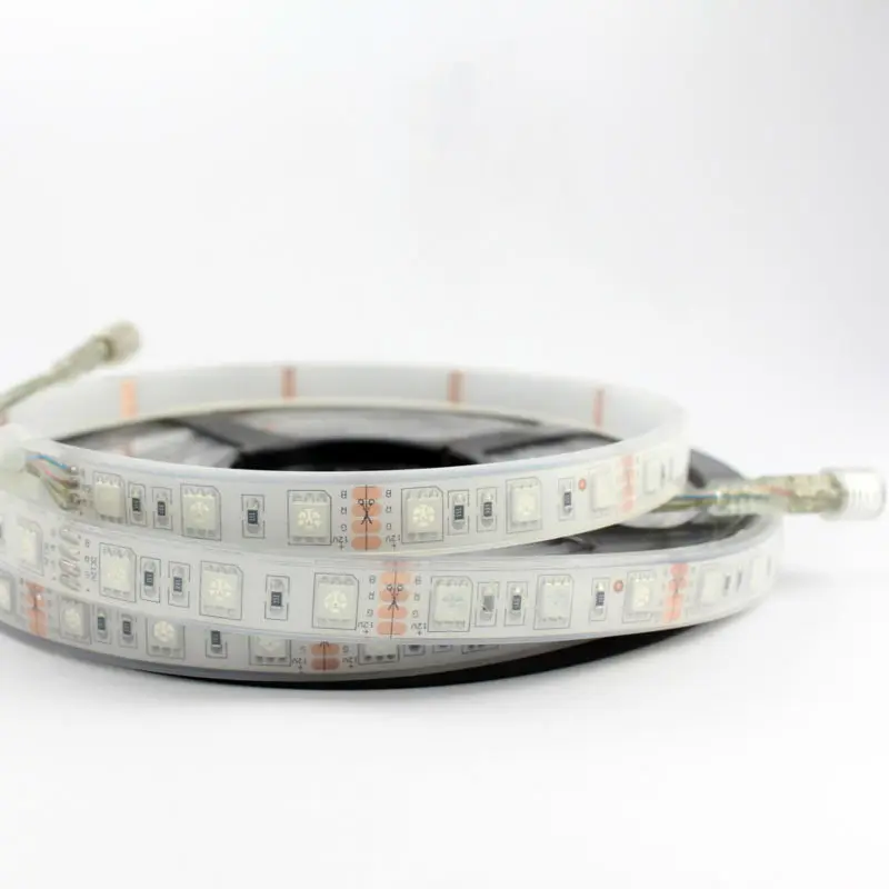 Светодиодная лента Водонепроницаемая IP68 10 м 300 SMD 5050 гибкая 12 В RGB Теплый дневной