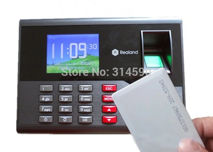 A-C121 TCP/IP отпечаток пальца время часы работник отпечатков пальцев посещаемость