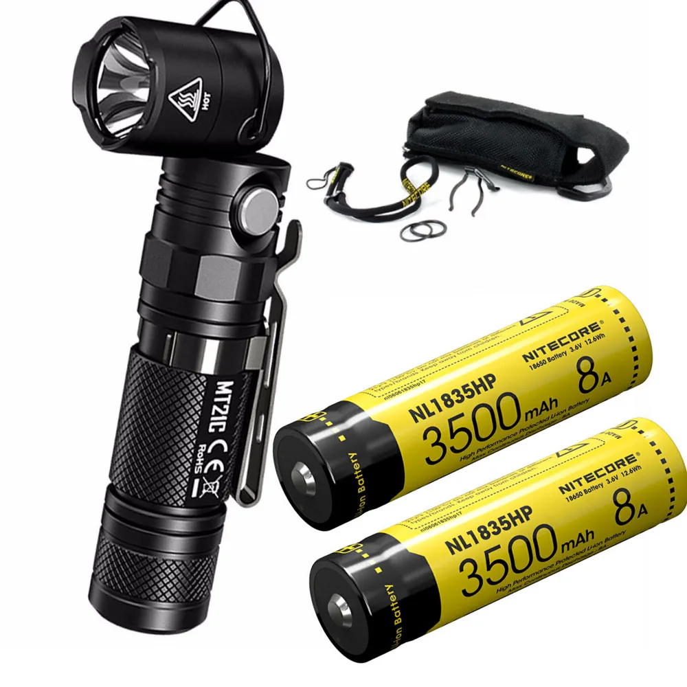 Многофункциональный фонарик NITECORE MT21C CREE XP L HD V6 max 1000 люмен регулируемый фонарь с