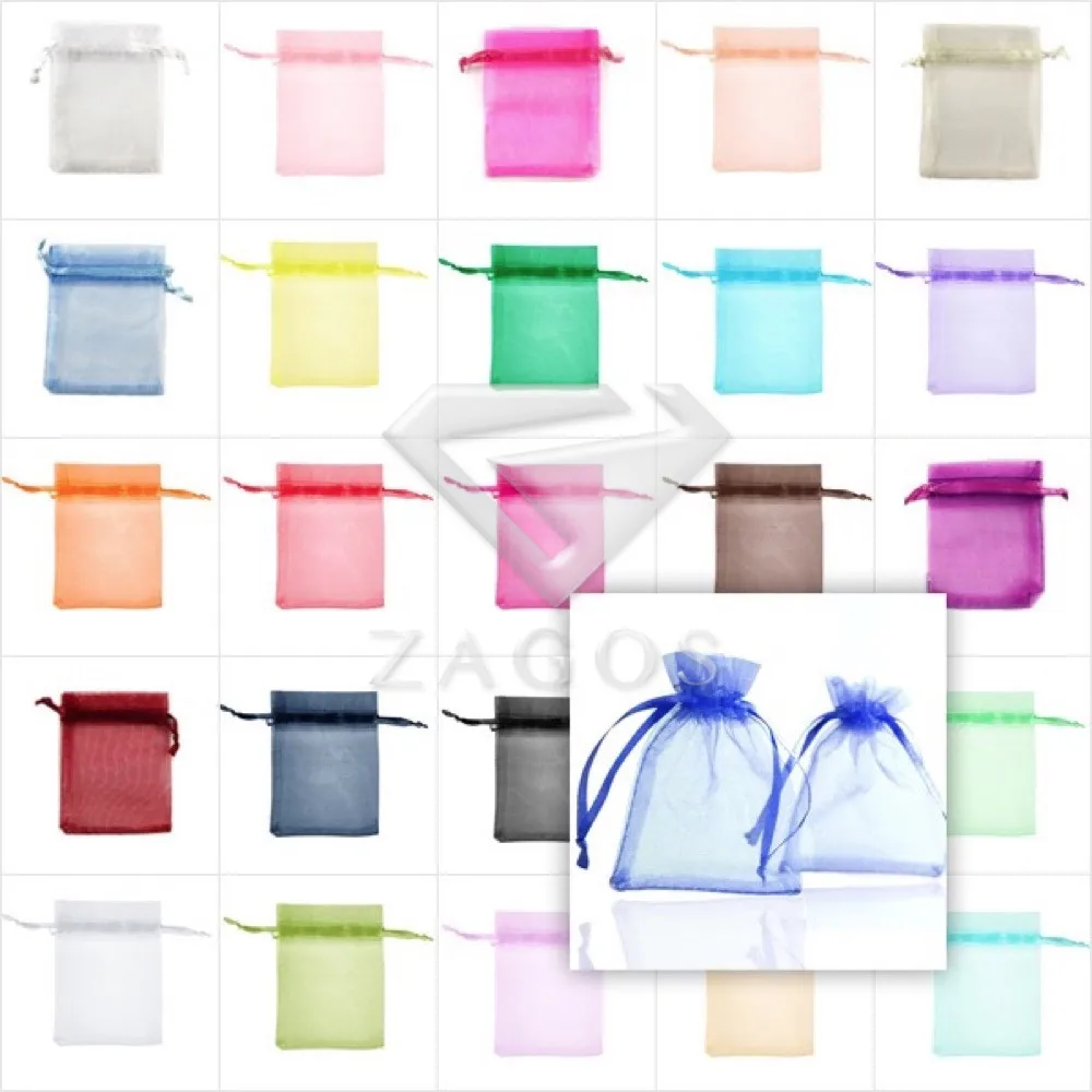25pcs 9x12cm Bag Organza Rectangle Pouch Bags Gift Wedding Jewellery Reception Party Sweets Favours Wholesale BB0012 |