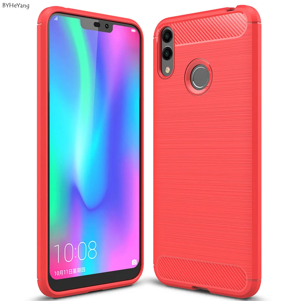 BYHeYang For Huawei Honor V30 Pro Case Cover Brushed texture Soft TPU Silicone PU Leather Back 8 C | Мобильные телефоны и